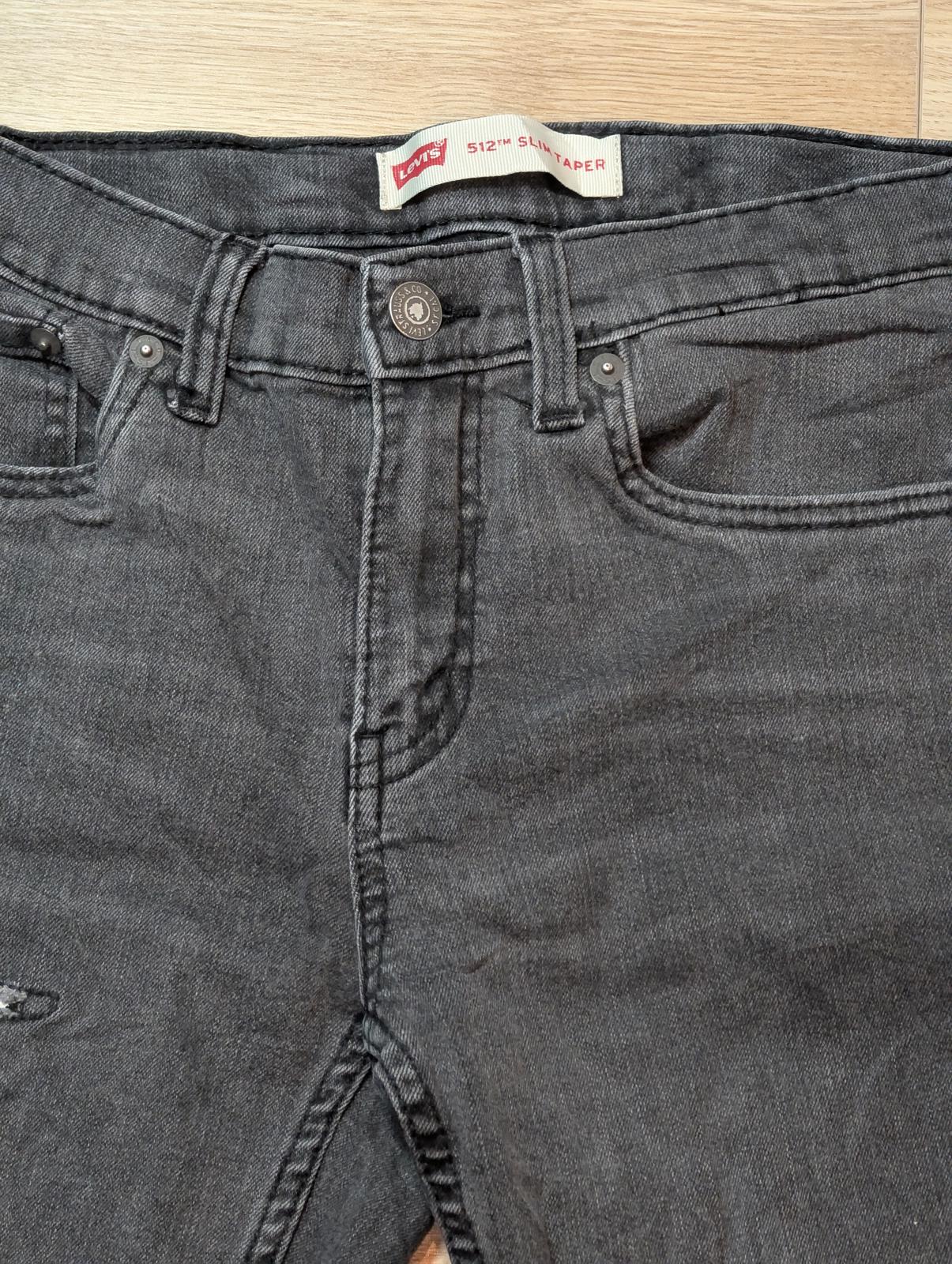 Levi's Women's 512 Slim Taper Distressed Jeans - Grey - Size 26W 26L