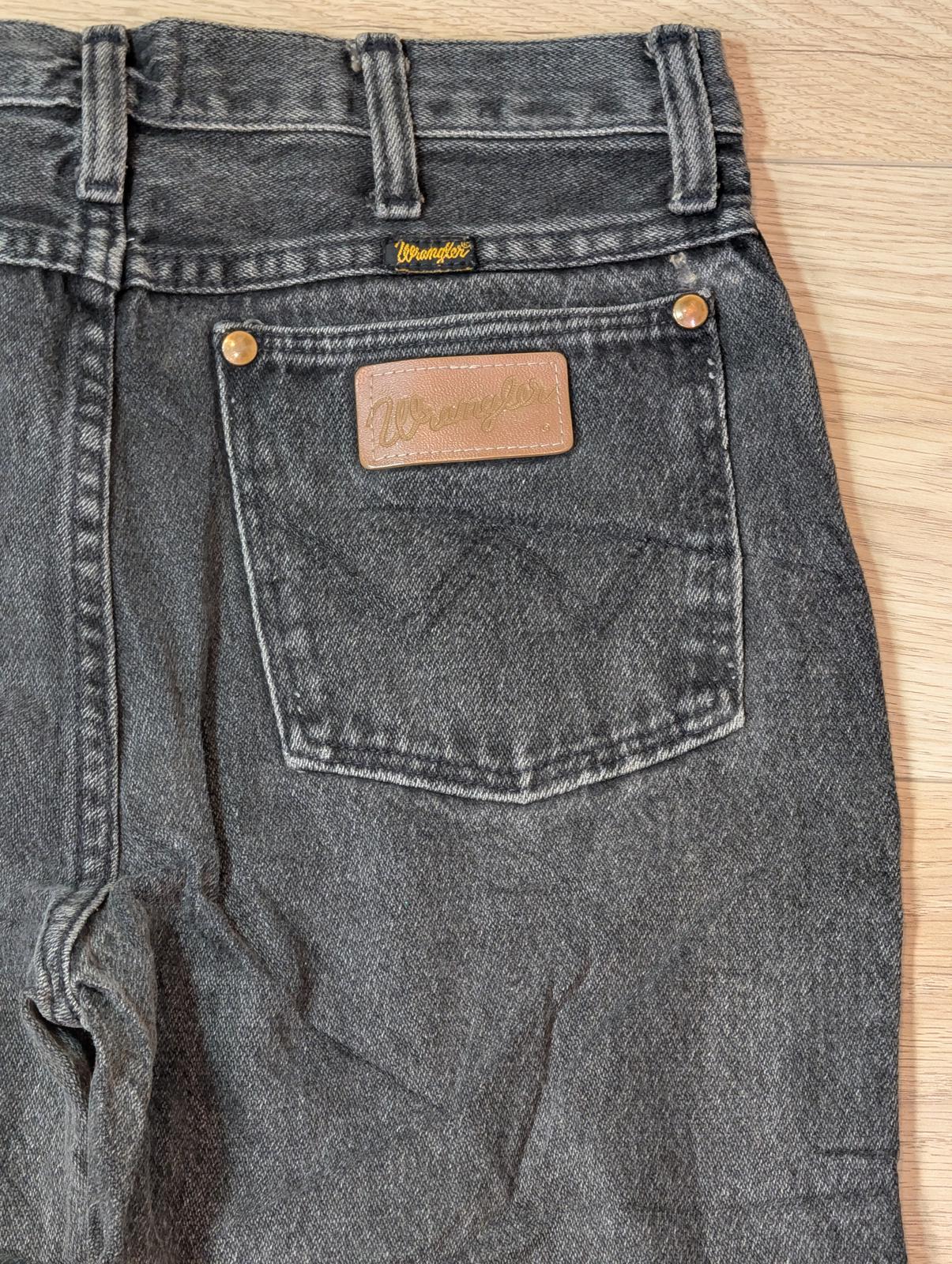 Wrangler Men's Straight Jeans - Grey - Size 28W 34L