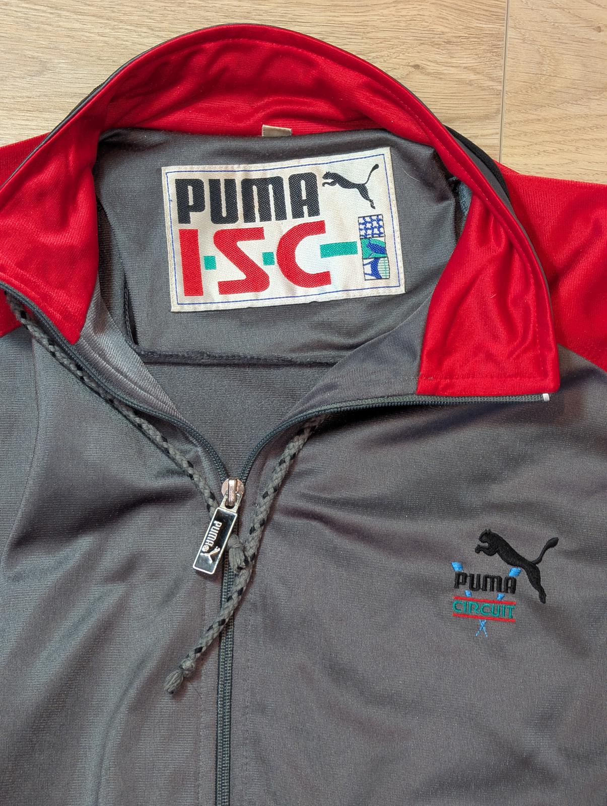 Puma Men's Vintage 90's ISC Circuit Jacket - Grey - Size Medium