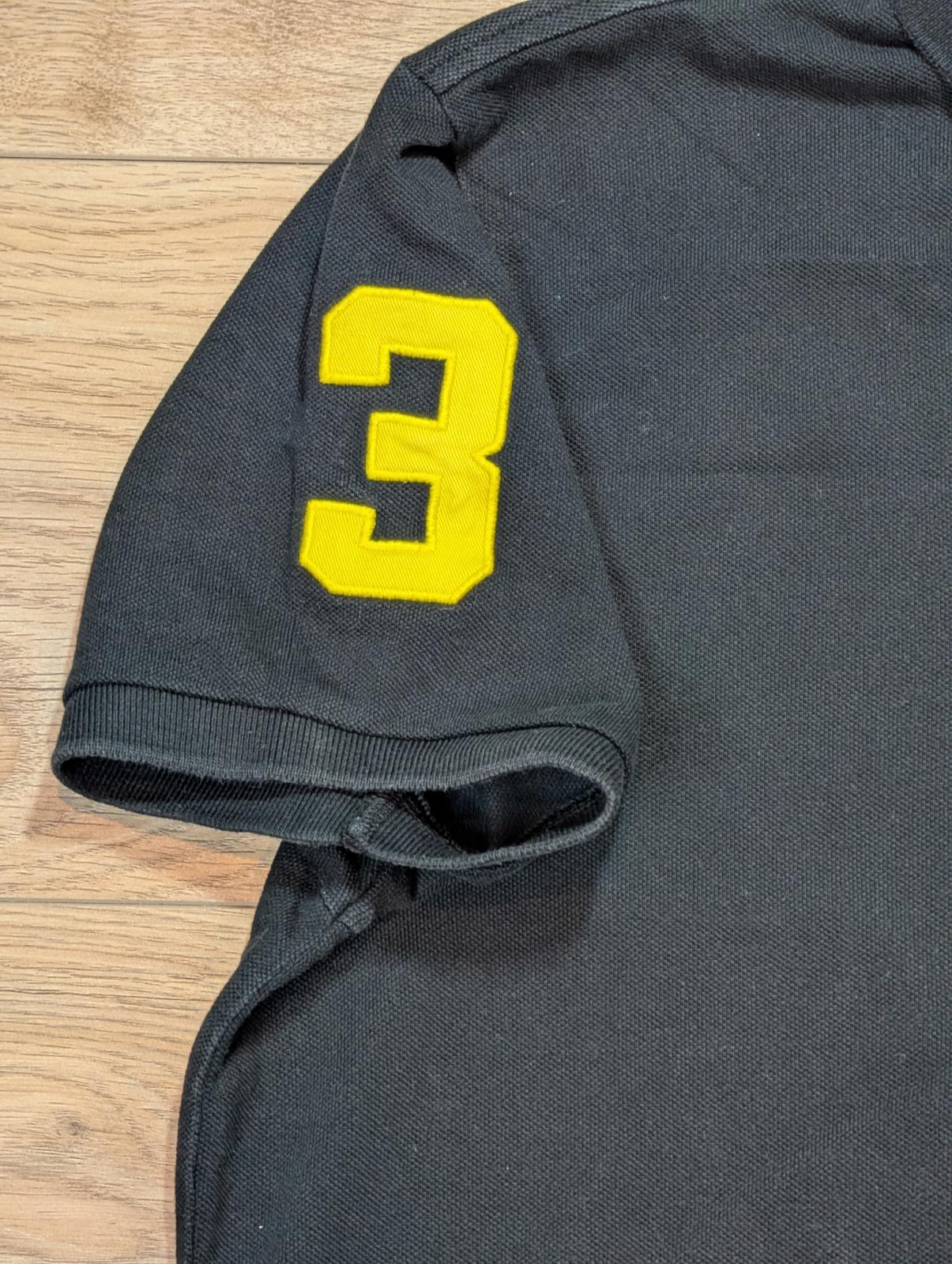 Ralph Lauren Men's Custom Fit Big Pony Polo T Shirt - Black - Size Large