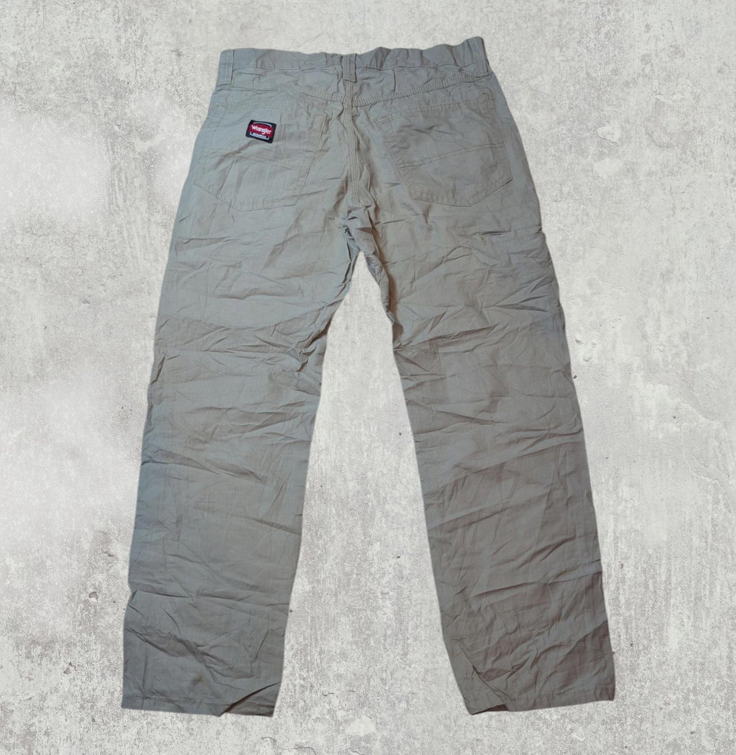 Wrangler Men's Workwear Trousers - Beige - Size 32W 30L