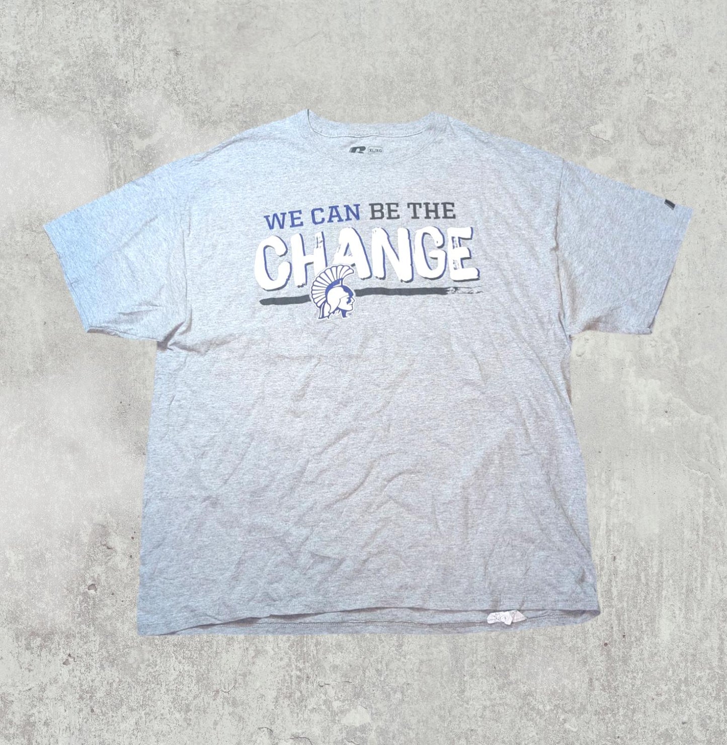 Russell Athletic Men's Trojans T Shirt - Grey - Size XL