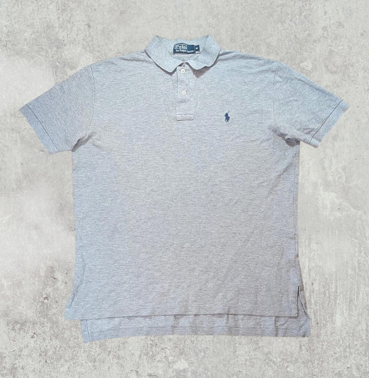 Ralph Lauren Men's Polo T Shirt - Grey - Size Medium