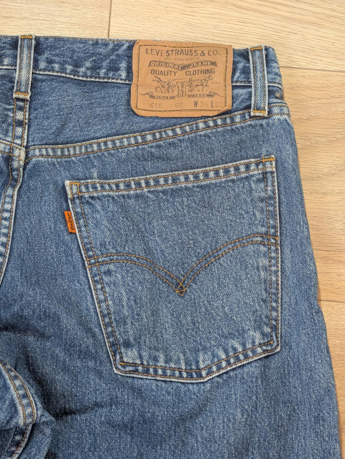 Levi's Men's Orange Tab Straight Jeans - Blue - Size 32W 30L