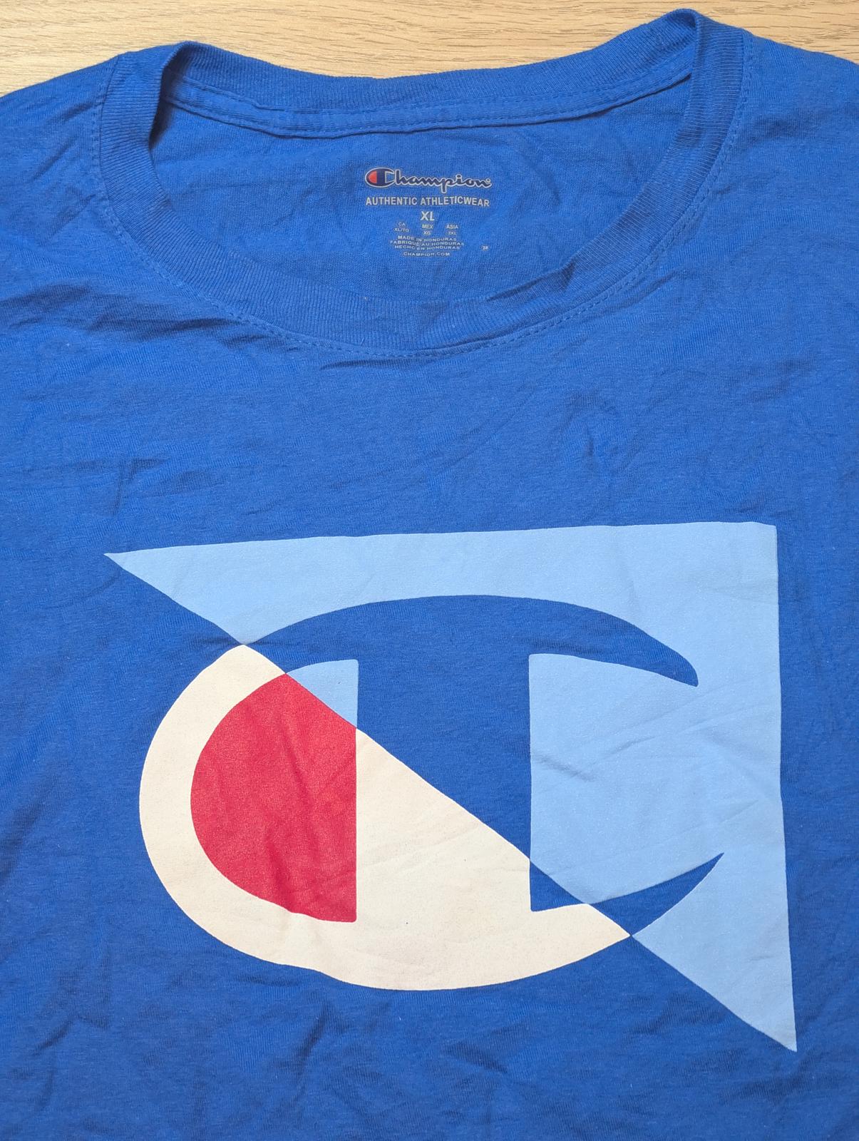 Champion Men's T Shirt - Blue - Size XL