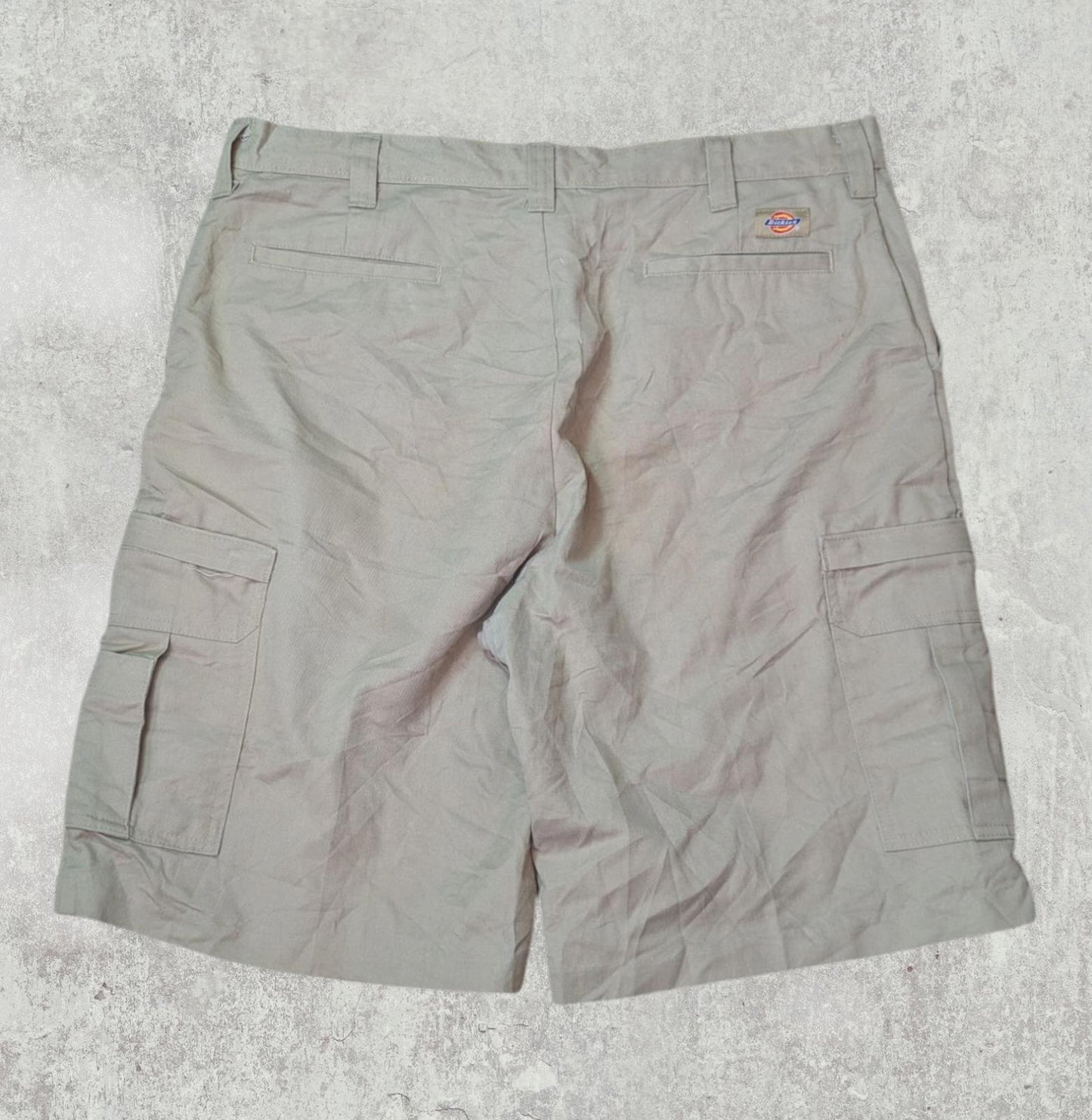 Dickies Men's Cargo Shorts - Beige - Size 38W