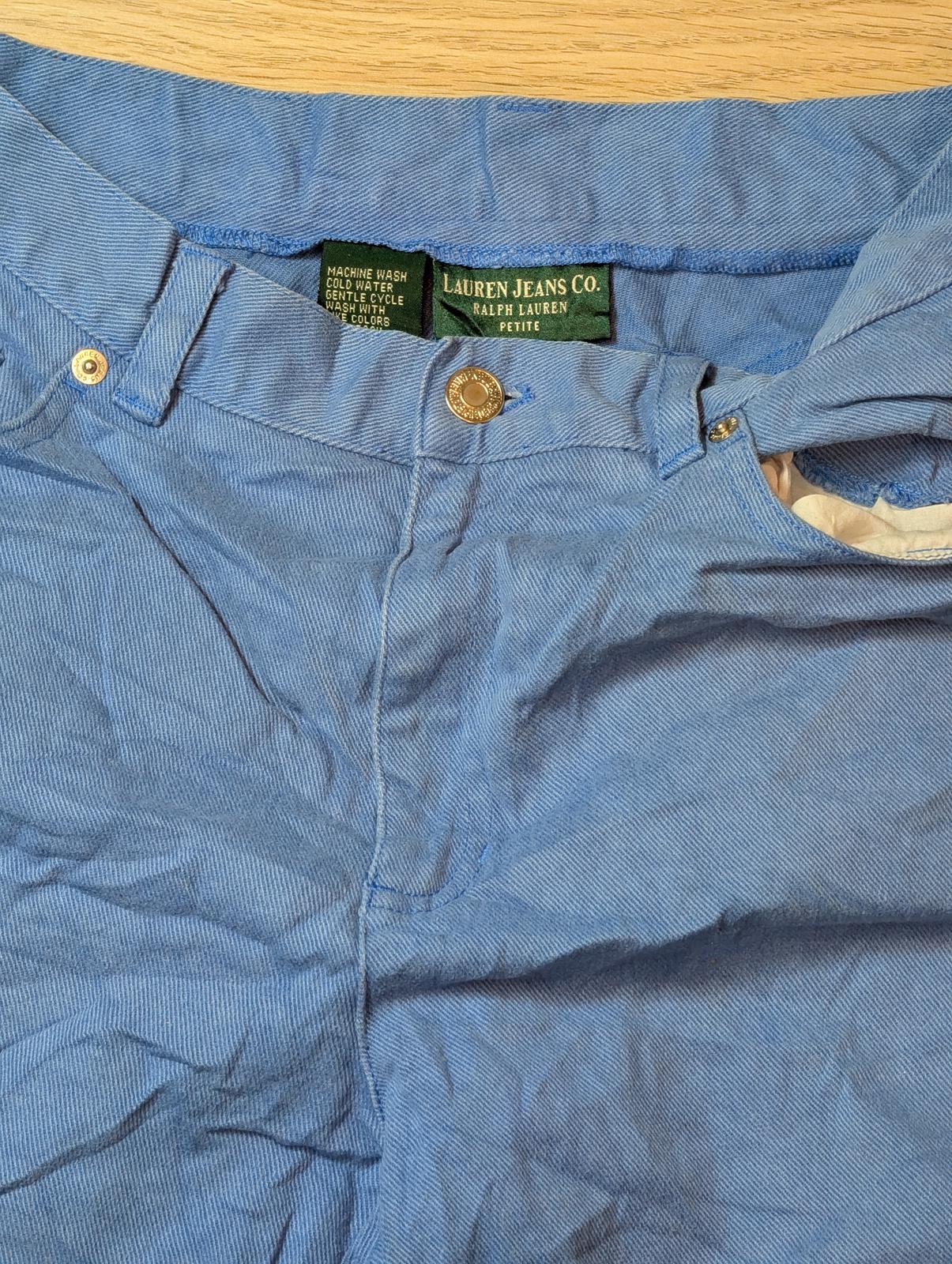 Lauren Jeans Co Ralph Lauren Women's Petite Jeans - Blue - Size 28W 25L