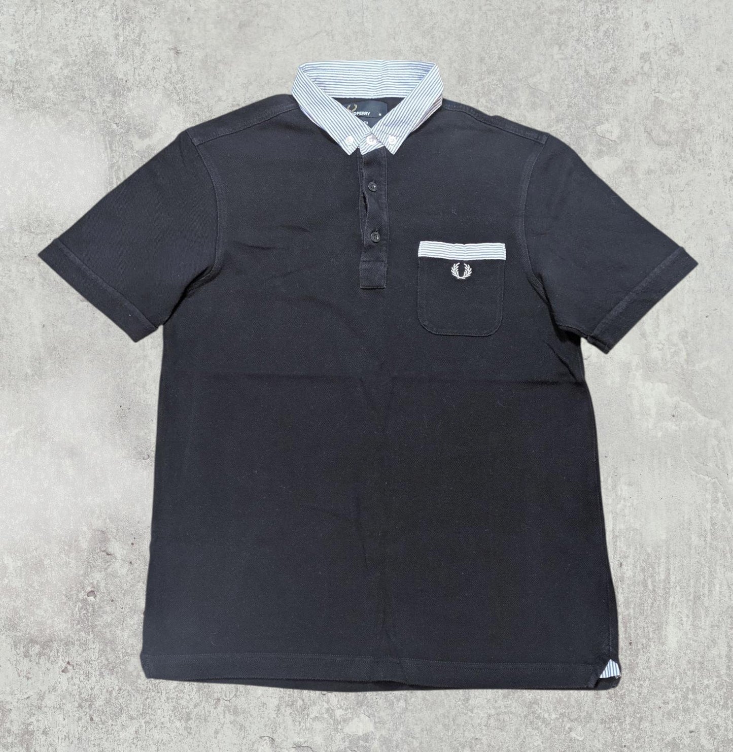 Fred Perry Men's Slim Fit Polo T Shirt - Navy - Size Medium