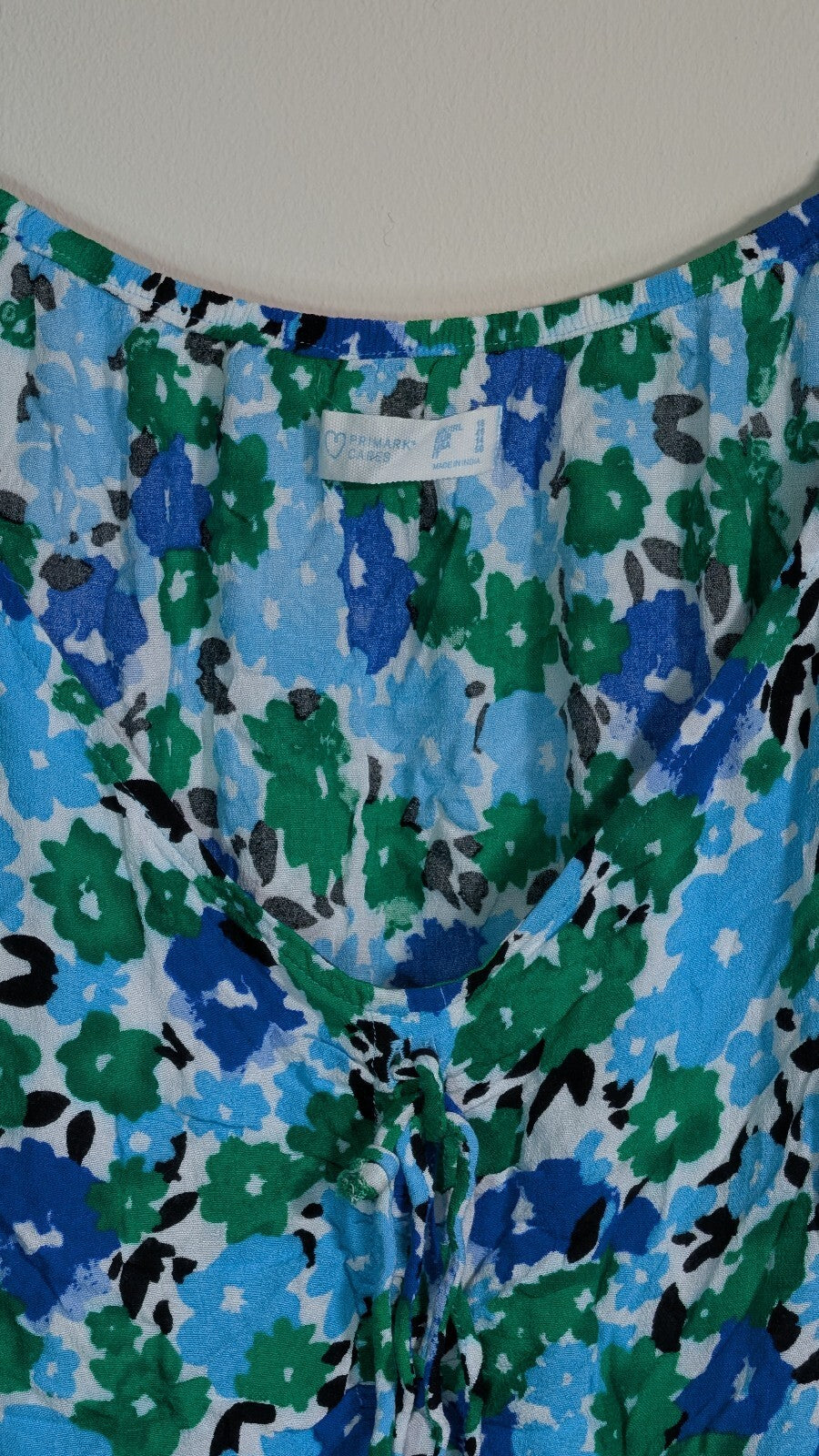 Primark Women's Floral Dress - Blue - Size 18