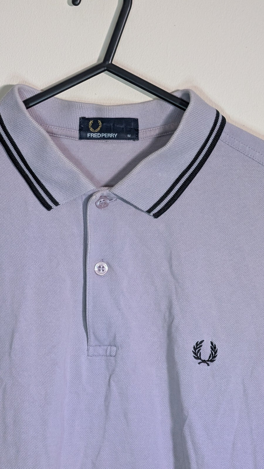 Fred Perry Men's Polo T Shirt - Purple - Size Medium