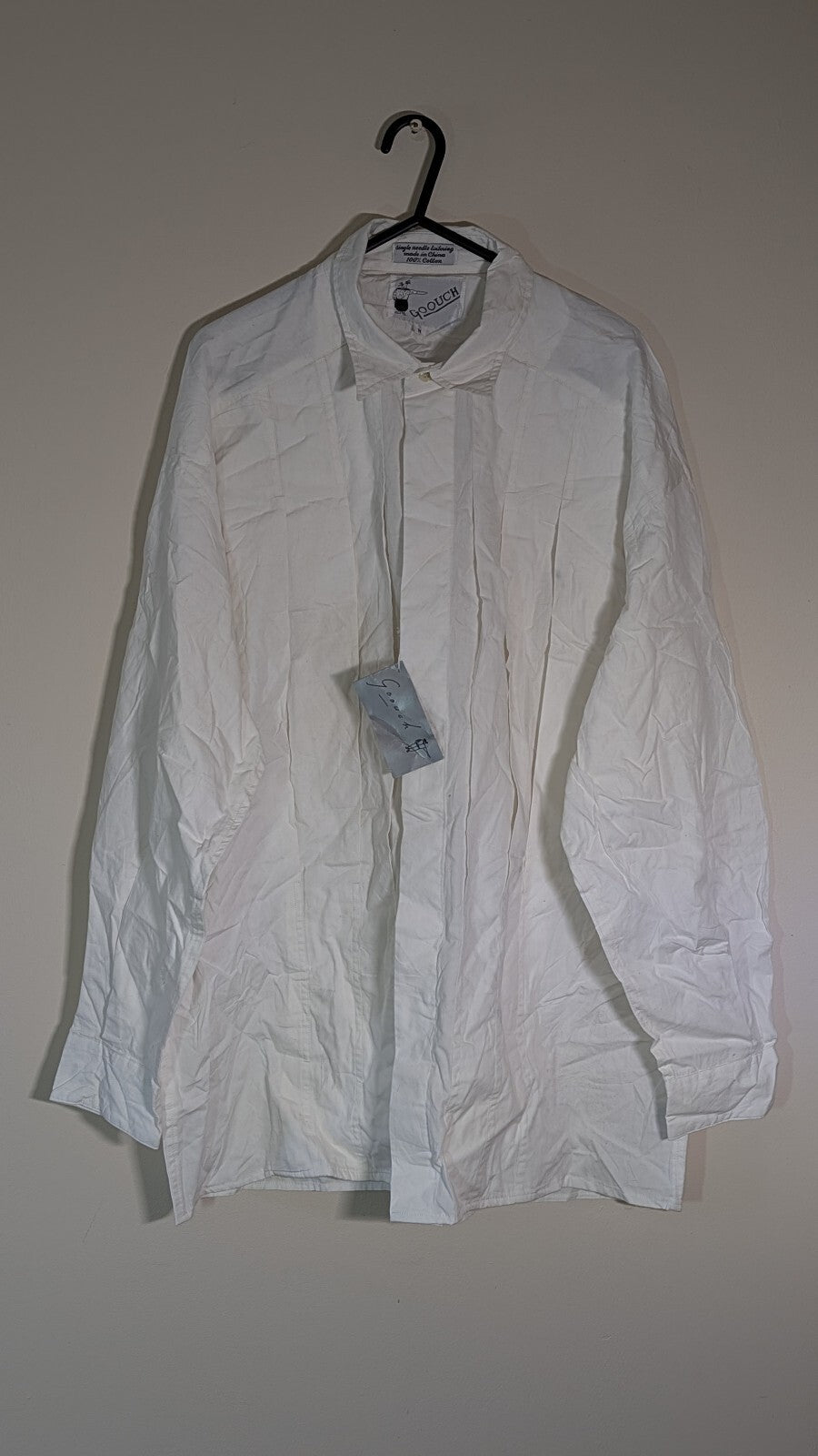 Goouch Men's Shirt - White - Size Medium