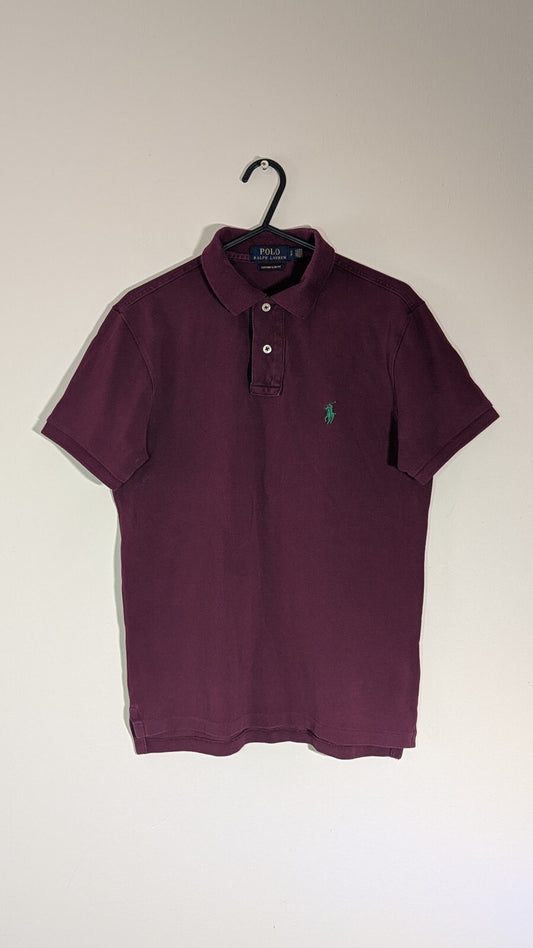 Ralph Lauren Men's Custom Slim Fit - Burgundy - Size Small