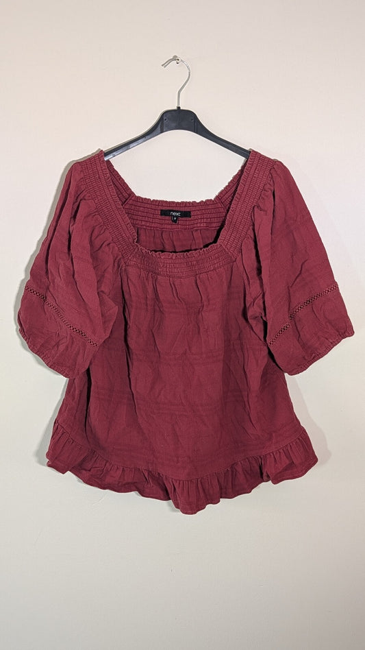 Next Women's T Shirt - Red - Size 18