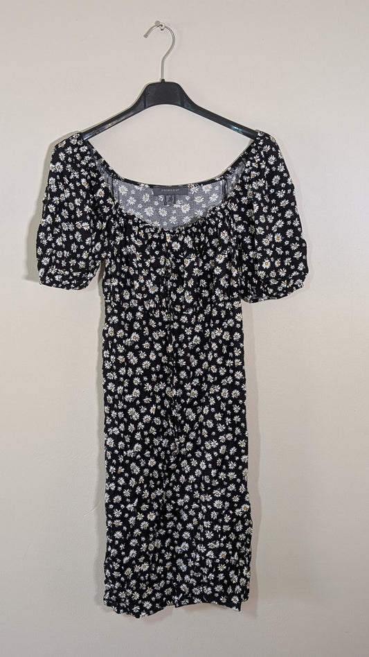 Primark Women's Floral Dress - Black - Size 8