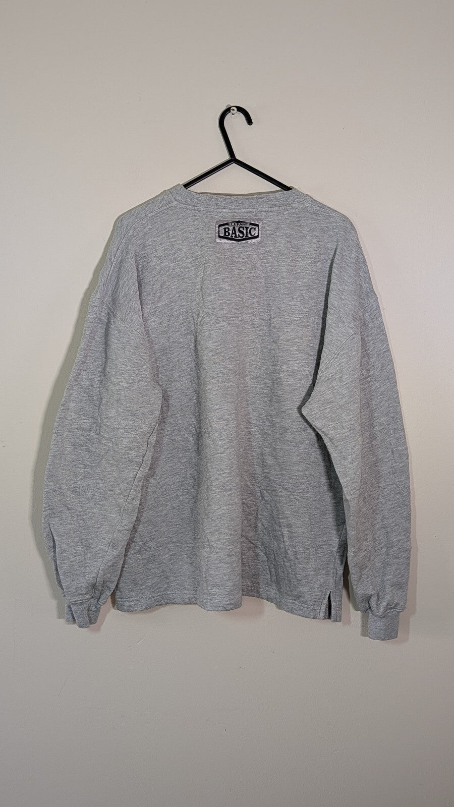 Elefanti Basic Women's Sweatshirt Jumper - Grey - Size Medium