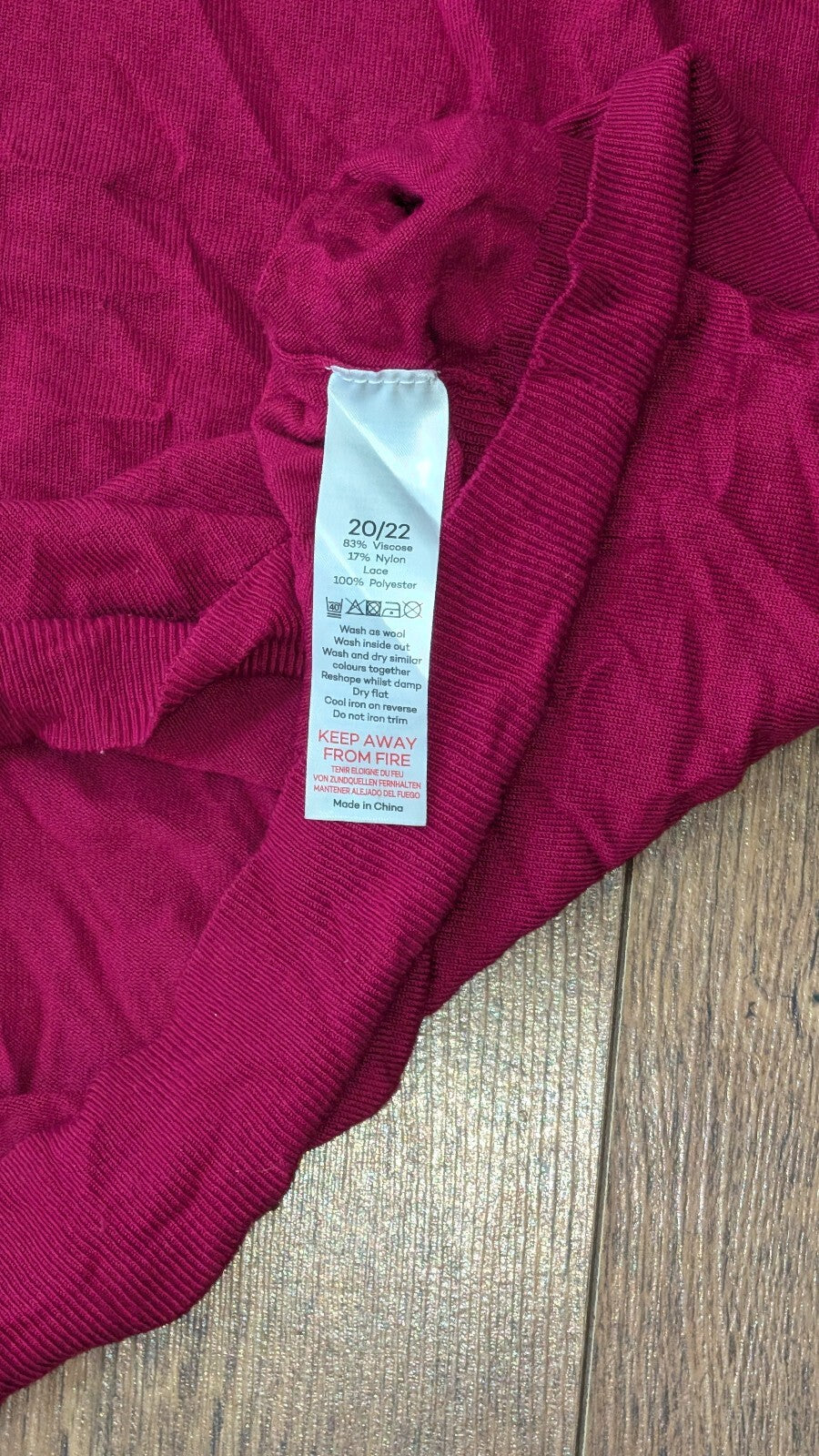 Bonmarche Women's Sweatshirt Jumper - Pink - Size 20