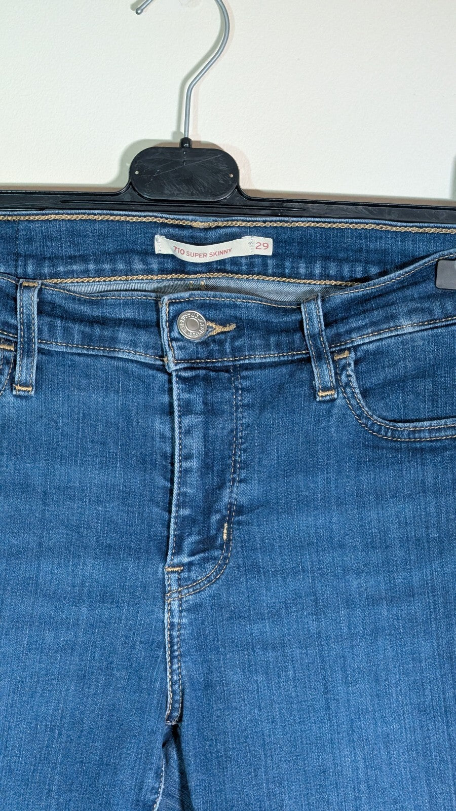 Levi's Women's 710 Super Skinny Jeans - Blue - Size 29W 32L
