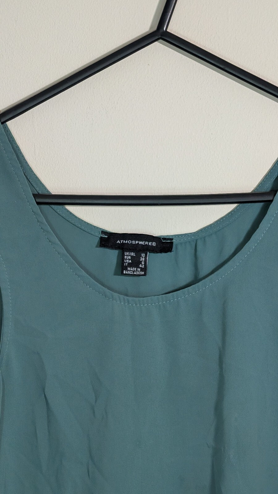 Atmosphere Women's Vest T Shirt - Green - Size 10