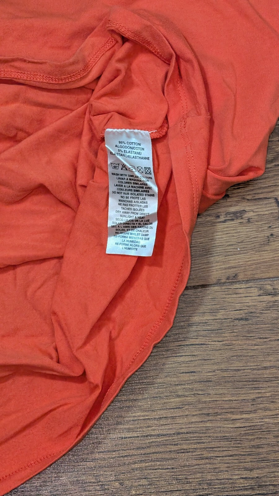 Pomodoro Women's Vest T Shirt - Orange - Size 16
