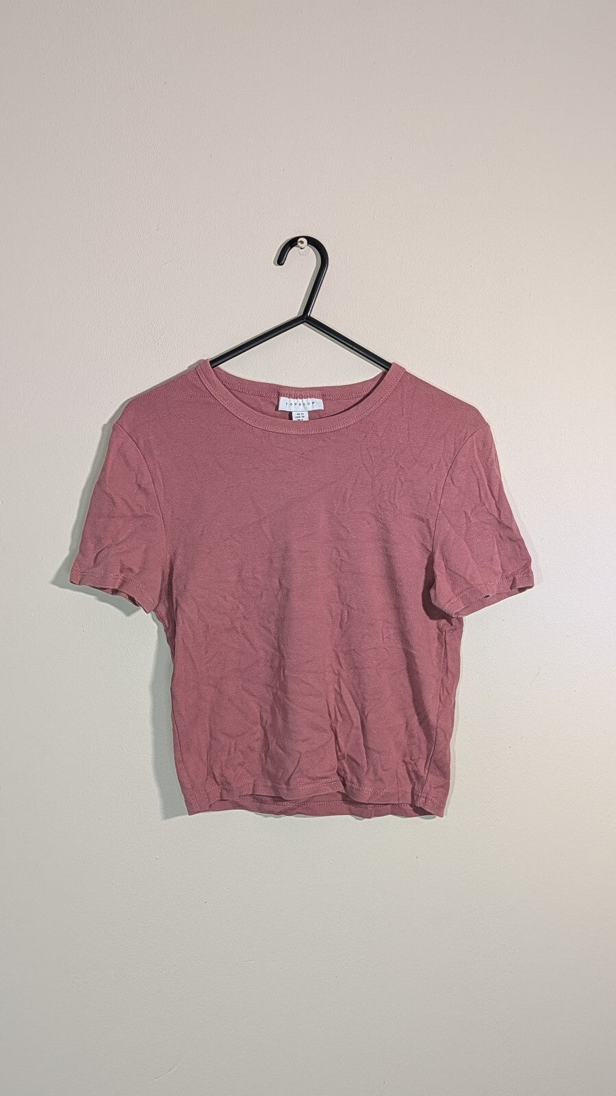 Topshop Women's T Shirt - Pink - Size 10