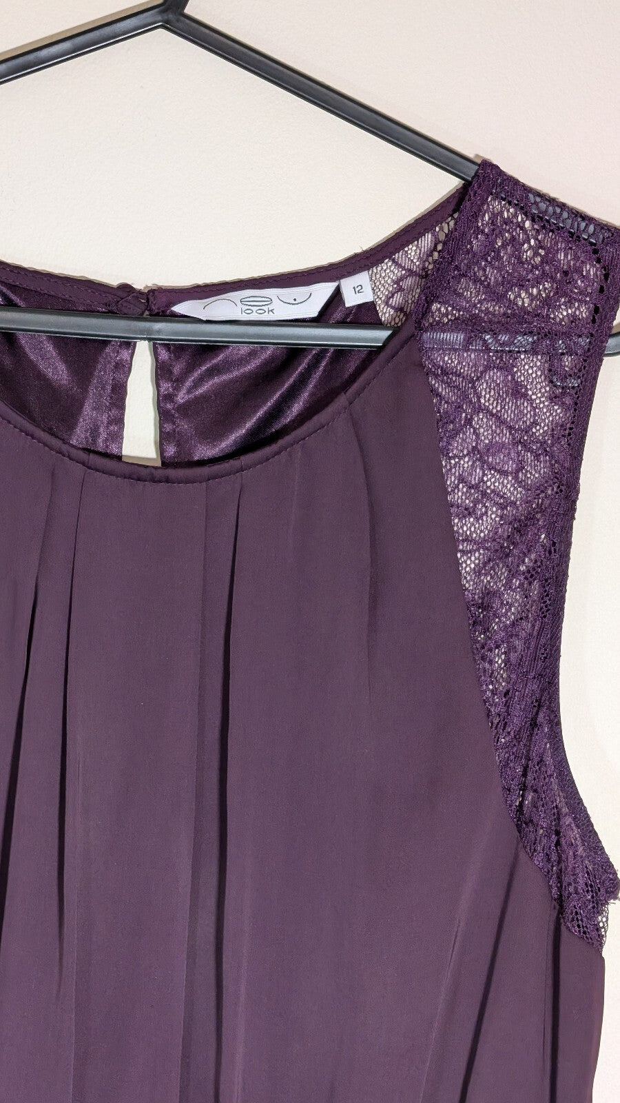New Look Women's Dress - Burgundy - Size 12