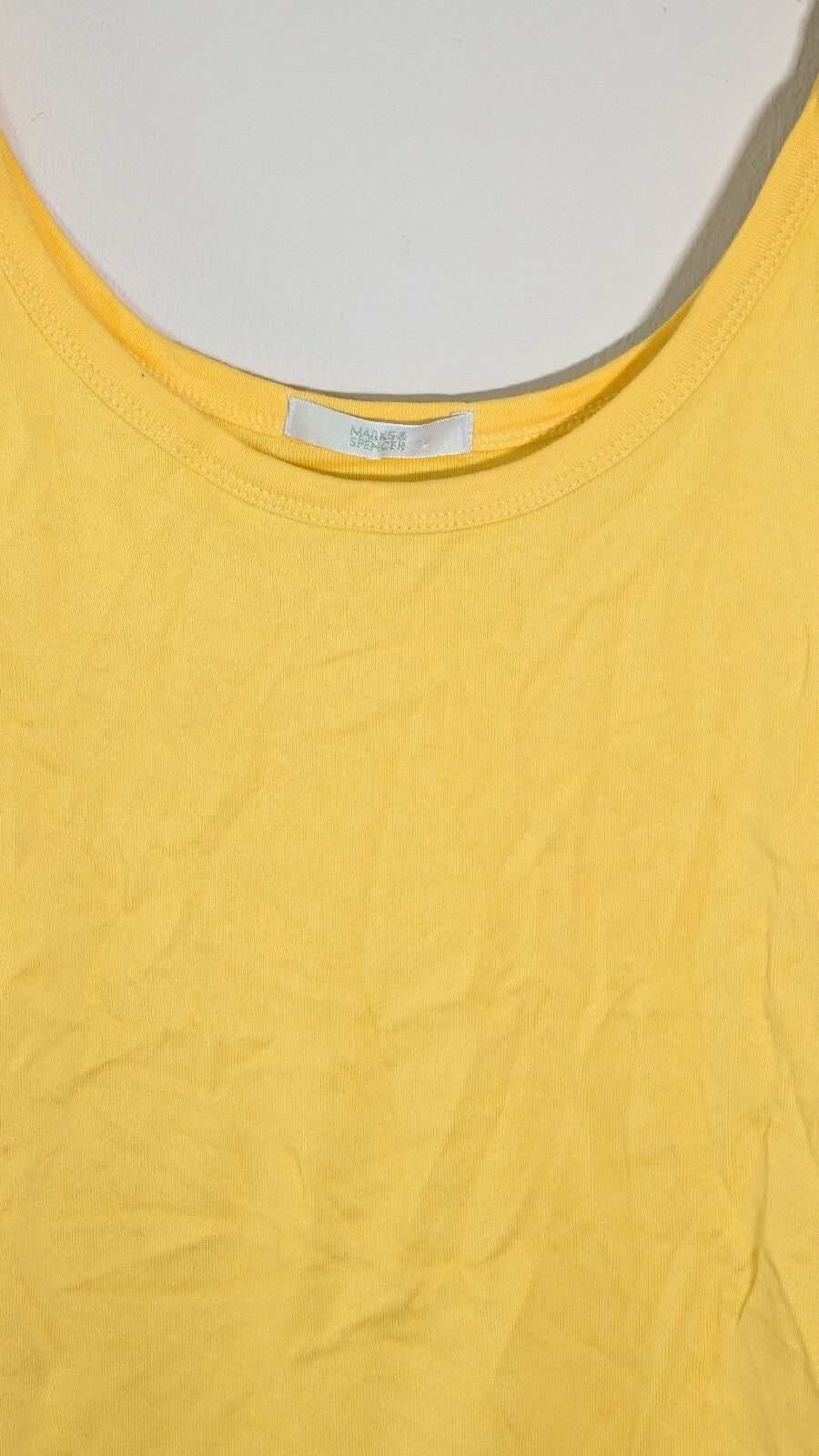 Marks & Spencer Women's Vest - Yellow - Size XL