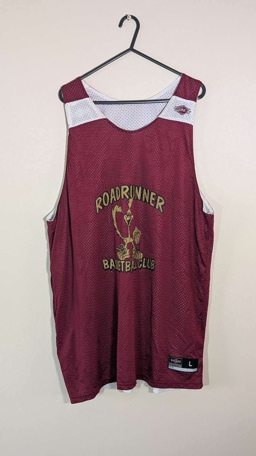 Shirts & Skins Men's Roadrunner Basketball Vest - Red - Size Large