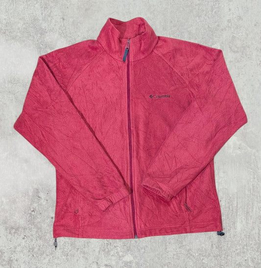 Columbia Women's Fleece Jacket - Red - Size Large