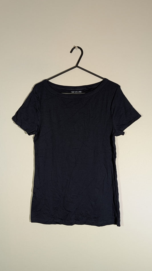Next Women's T Shirt - Navy - Size 12