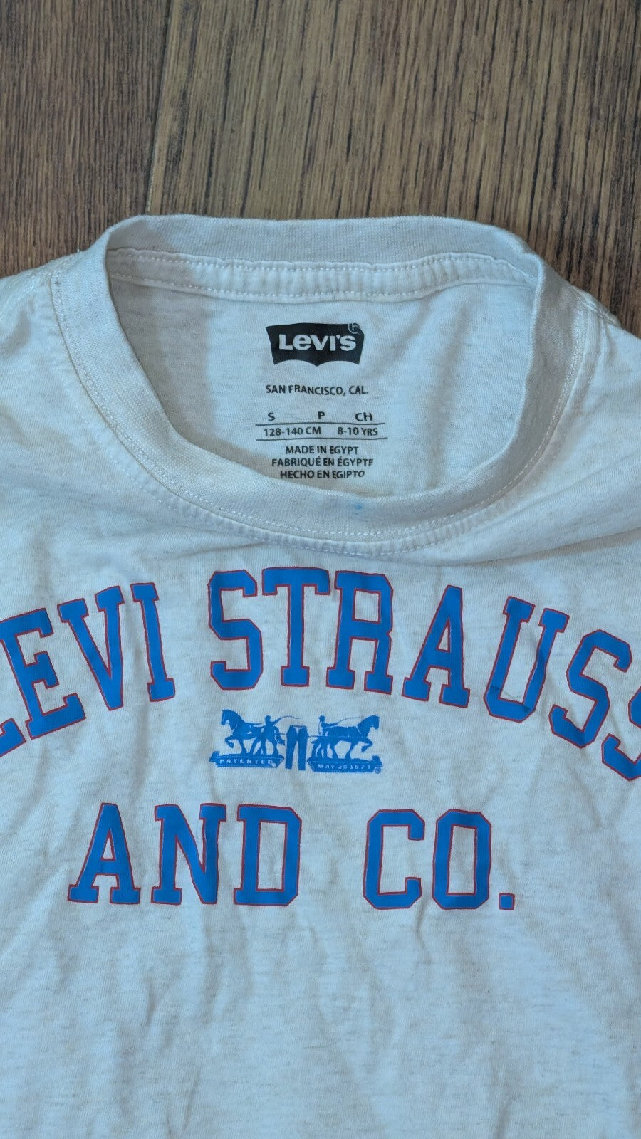 Levi's Kid's Boys T Shirt - White - Size 8-10 Years