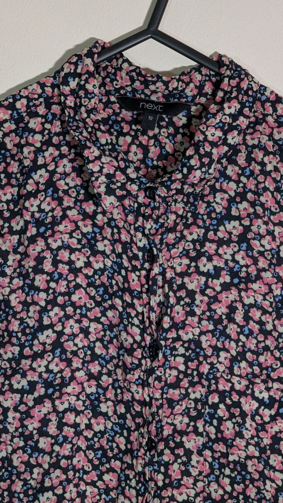 Next Women's Floral Shirt - Pink - Size 10