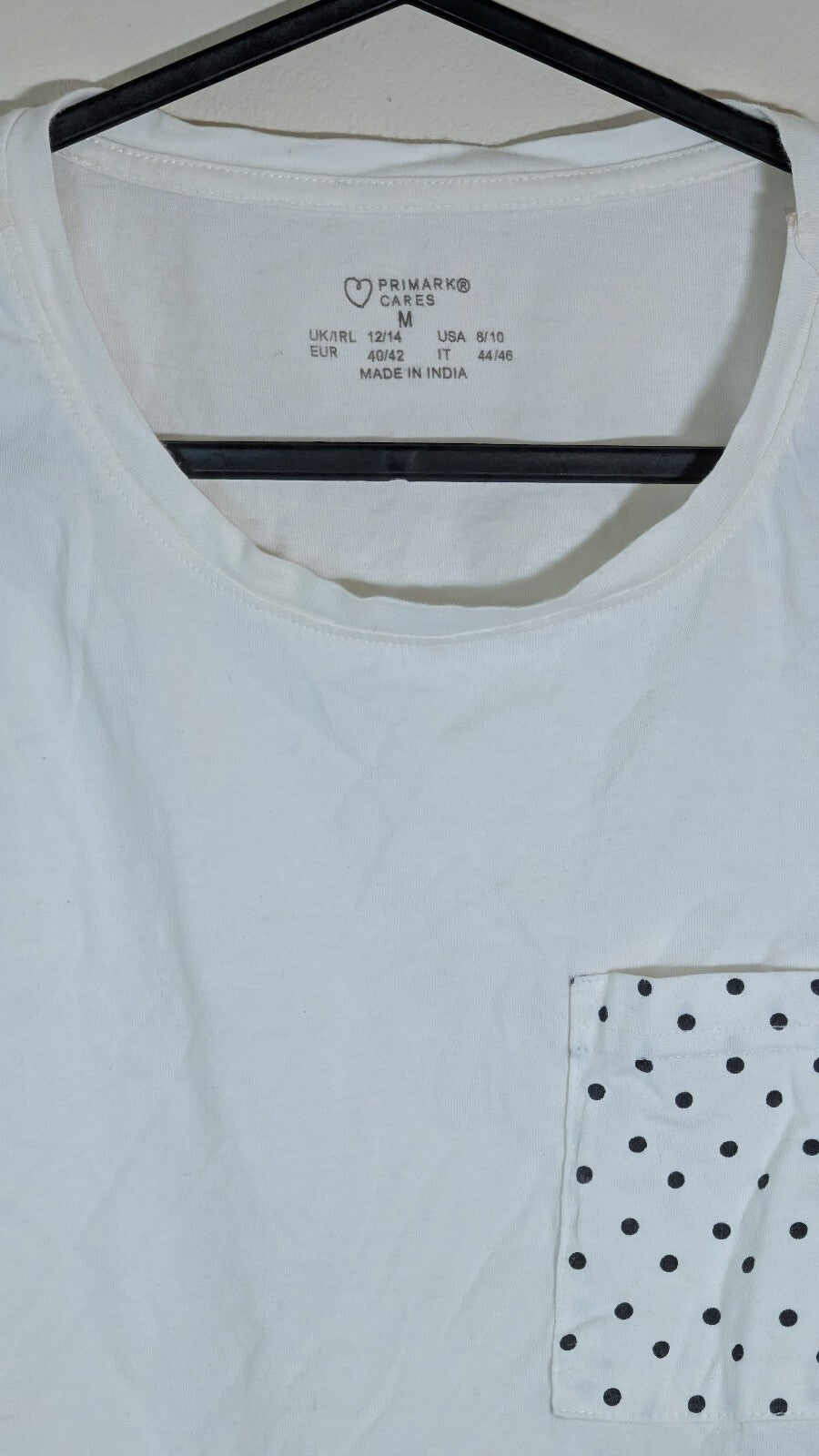 Primark Women's T Shirt - White - Size Medium