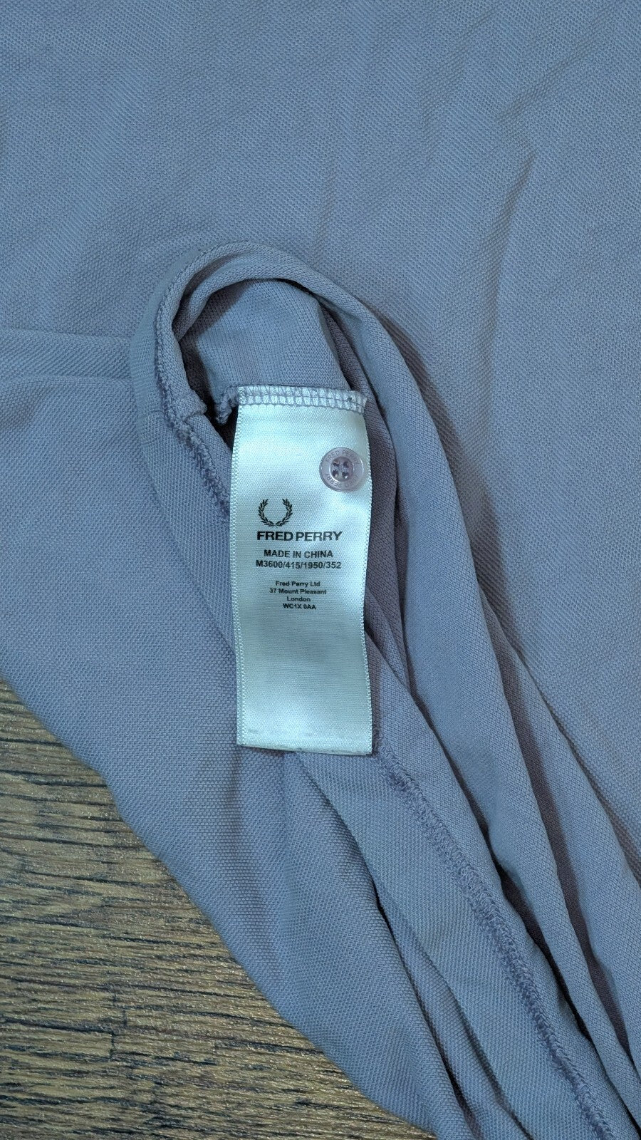 Fred Perry Men's Polo T Shirt - Purple - Size Medium