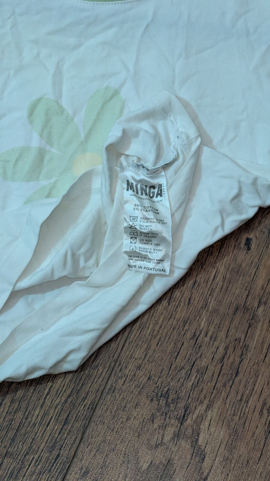 Minga London Women's T Shirt - White - Size 10