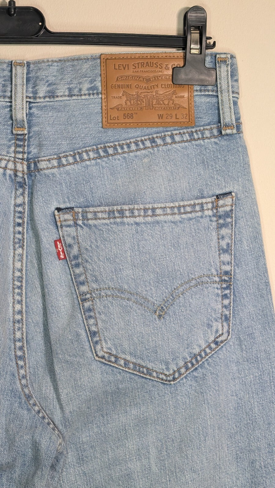 Levi's Men's 568 Loose Straight Jeans - Blue - Size 29W 32L