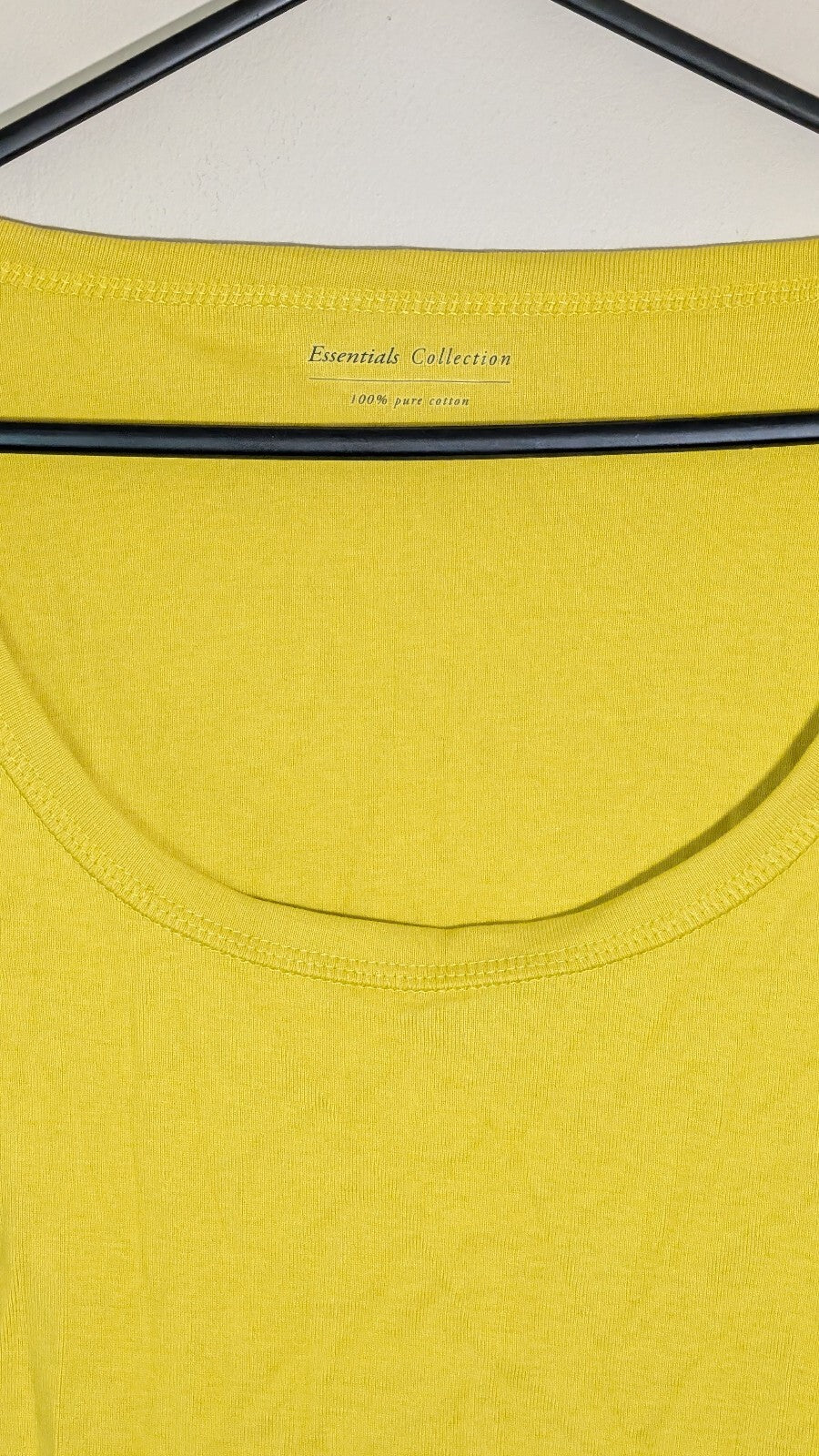 M&S Women's T Shirt - Yellow - Size 14