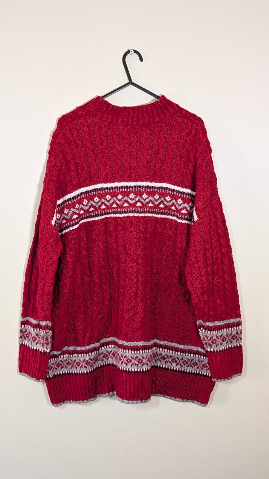 Isle Women's Sweatshirt Jumper - Red - Size 22