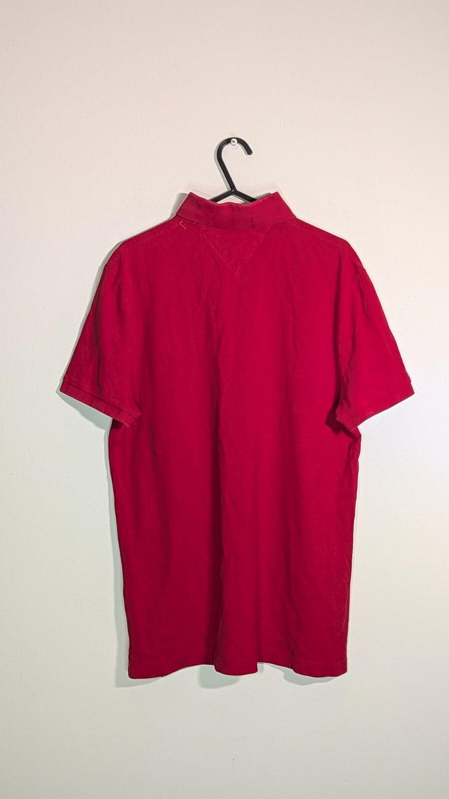 Tommy Hilfiger Men's Custom Fit Polo T Shirt - Red - Size Medium