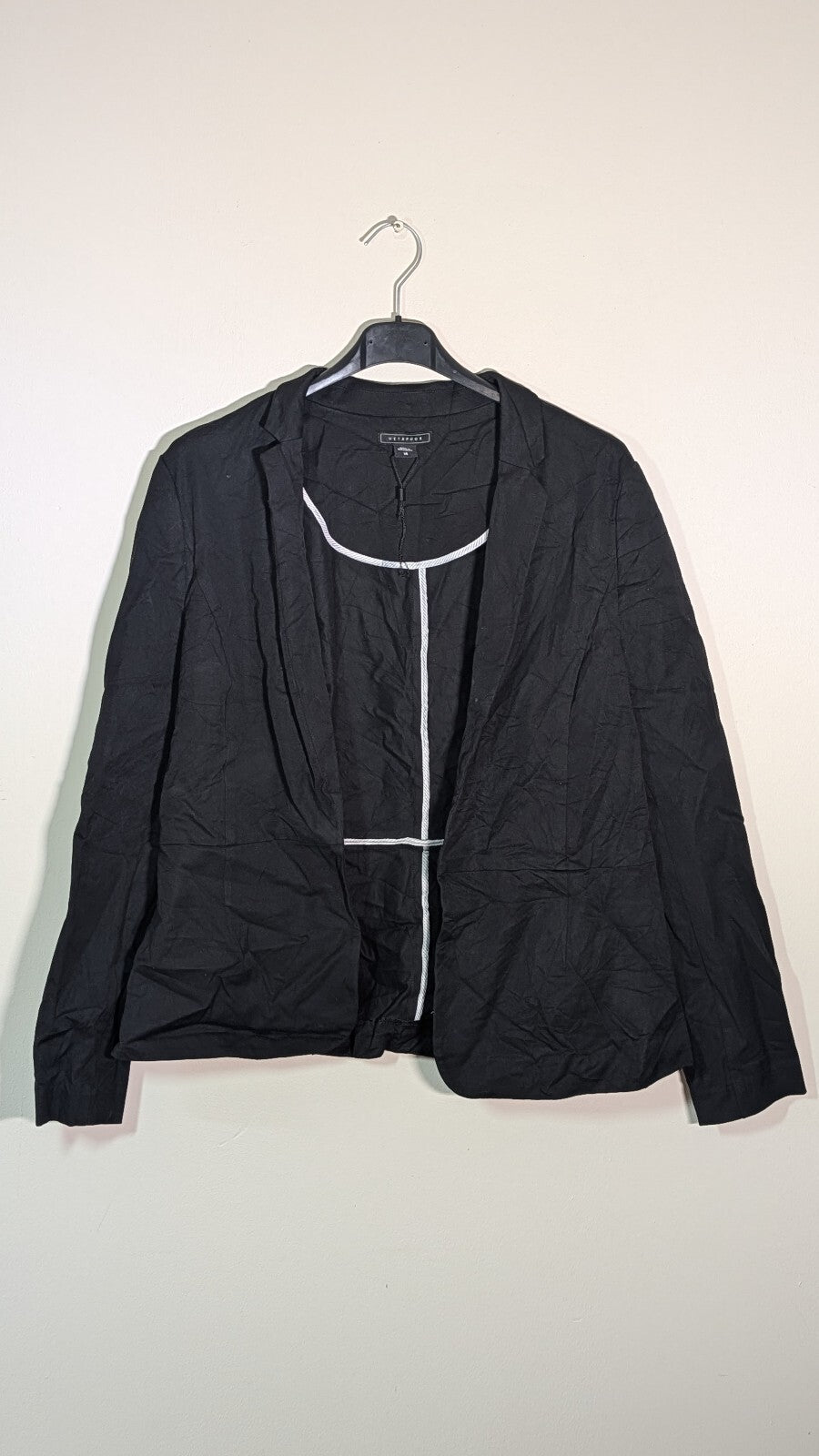 Metaphor Women's Blazer Jacket - Black - Size 14