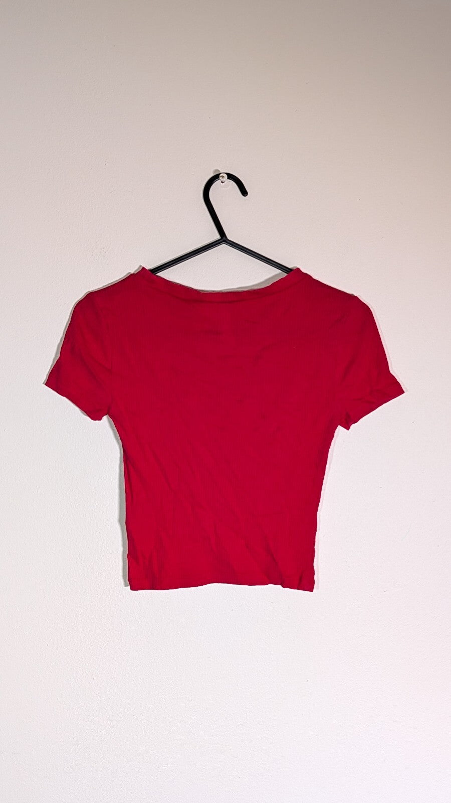 H&M Women's T Shirt - Red - Size XS