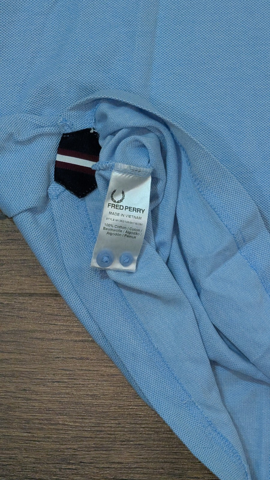 Fred Perry Men's Slim Fit Polo T Shirt - Blue - Size XL
