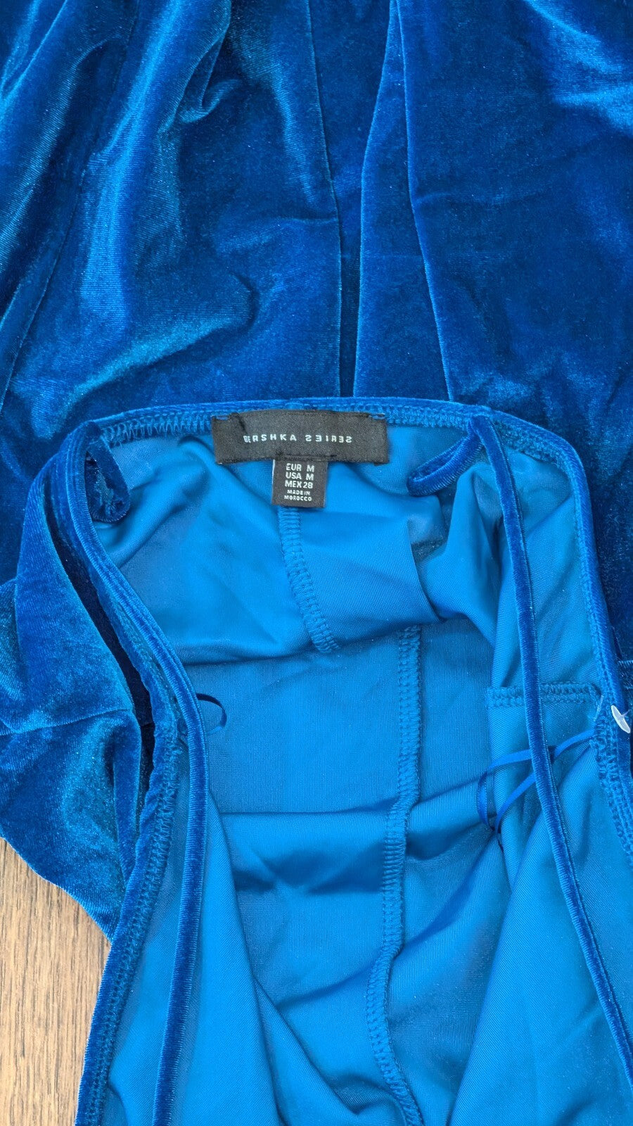 Bershka Women's Dress - Blue - Size Medium