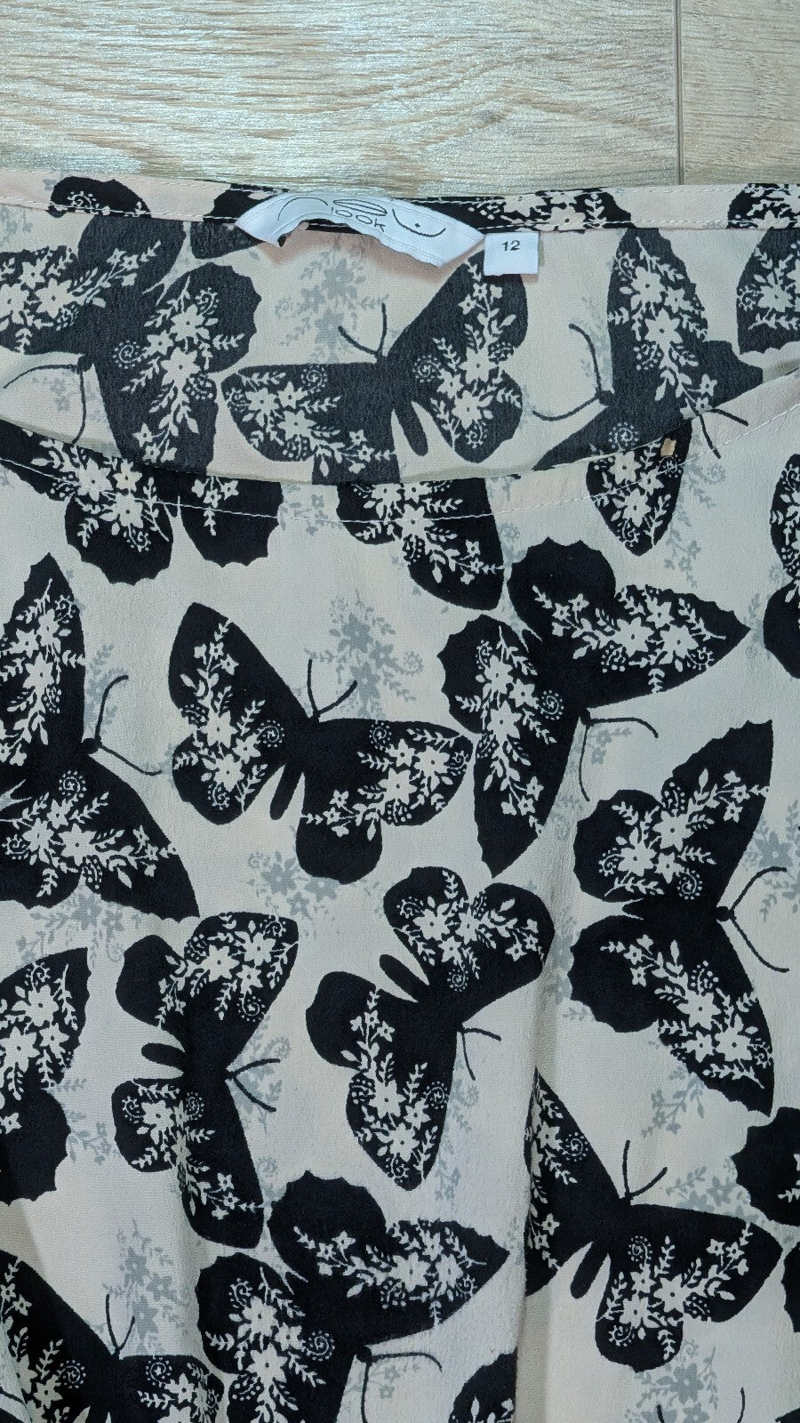 New Look Women's Butterfly Dress - Black - Size 12