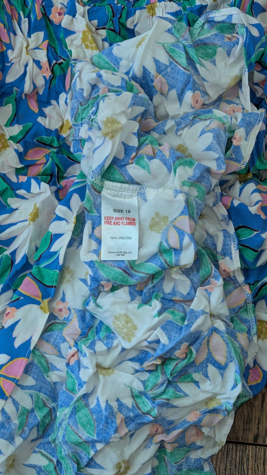 Papaya Women's Floral Dress - Blue - Size 18