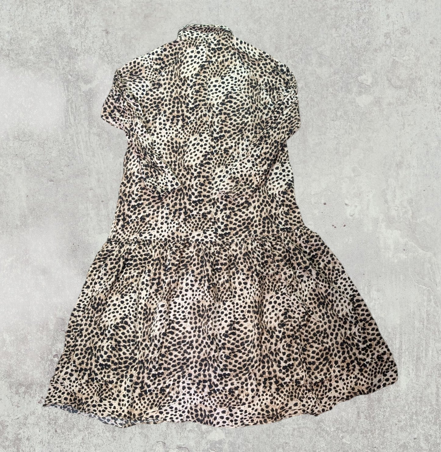 H&M Women's Leopard Print Dress - Black - Size XS