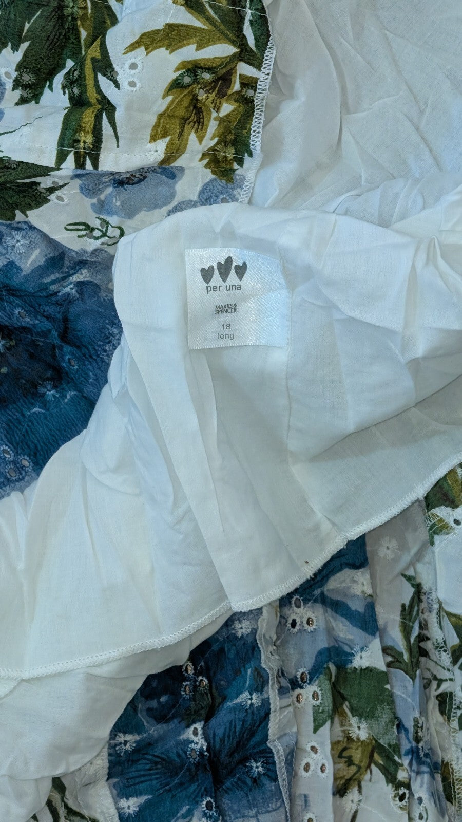 Per Una Women's Floral Dress - White - Size 18