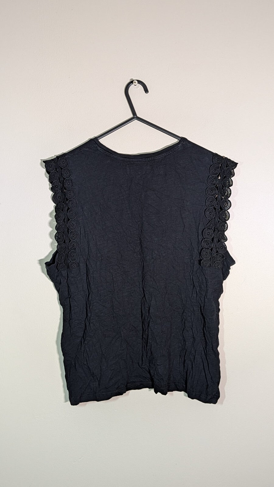 Papaya Women's Vest T Shirt - Black - Size 14