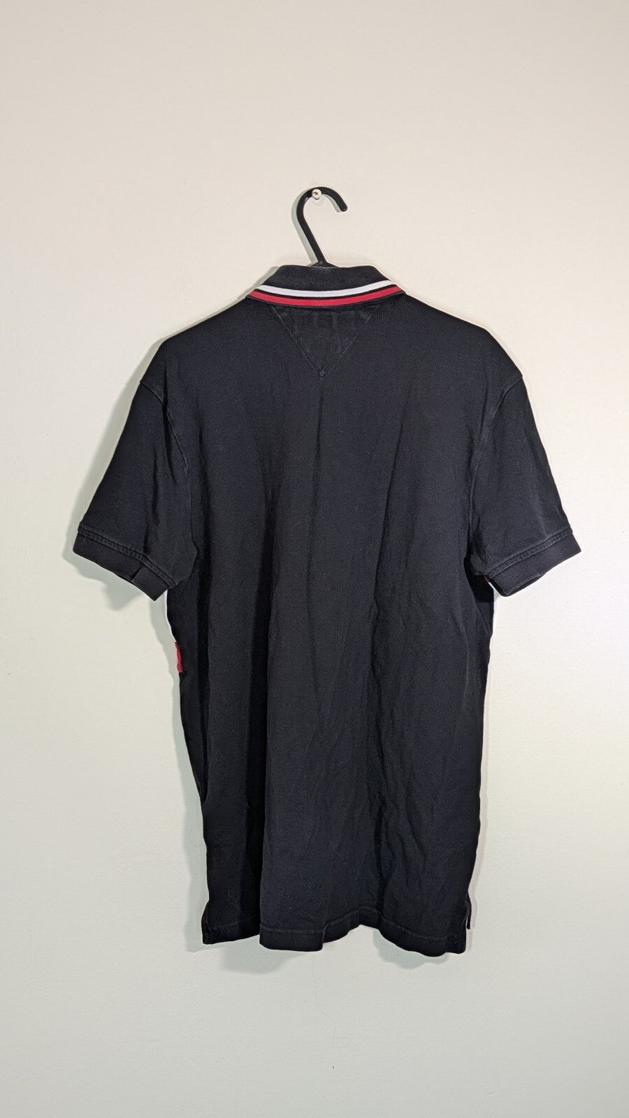 Tommy Hilfiger Men's Polo T Shirt - Black - Size Medium