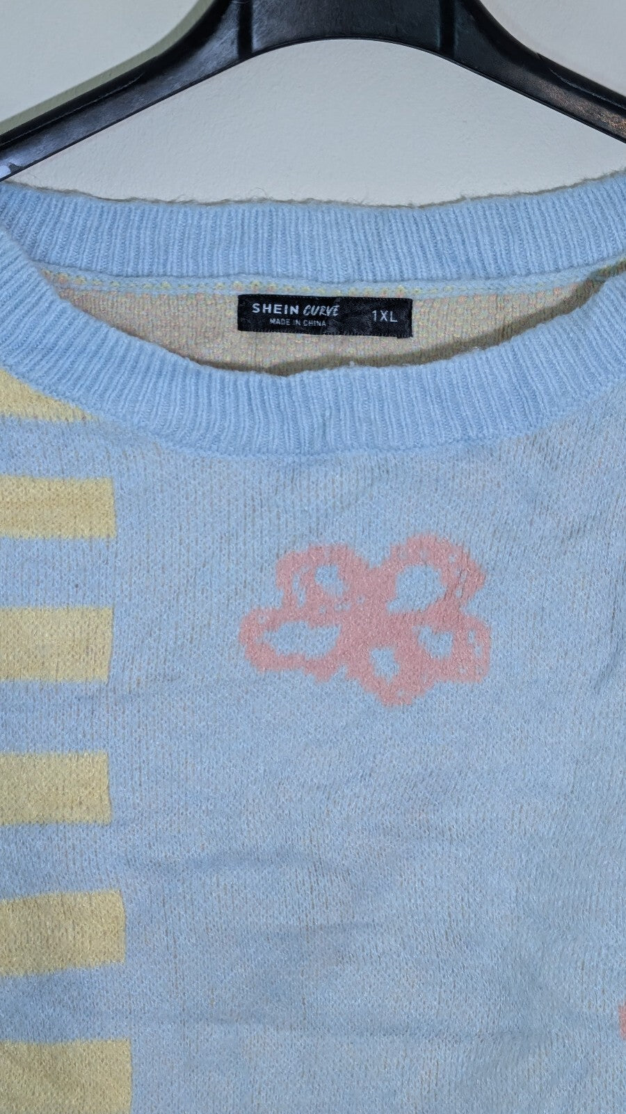 Shein Women's Sweatshirt Jumper - Blue - Size 1XL