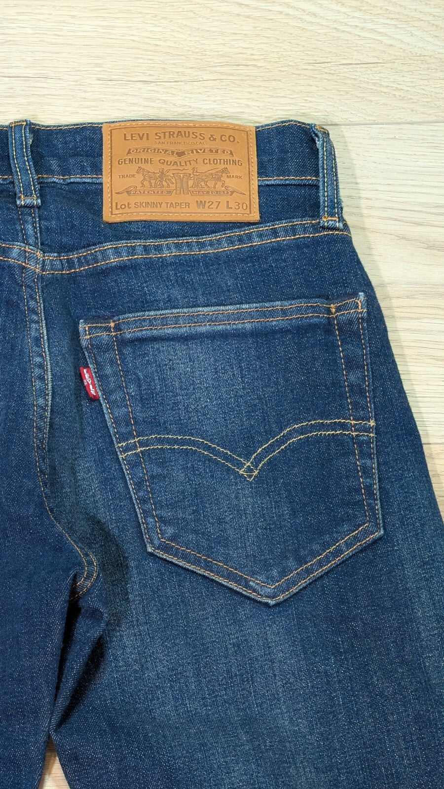 Levi's Men's Skinny Taper Jeans - Blue - Size 27W 30L